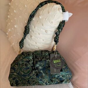 Vera Bradley Wicked Wicked Taber Dumpling Bag Positively Green Jacquard